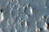 Terrain Southeast of Denning Crater