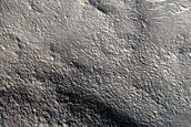 Dipping Layers along Mesa in Crater in Arabia Terra