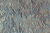 Polygonal Patterned Surface in Crater South of Cydonia Colles