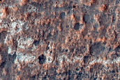 Light-Toned Landforms near East Edge of Hesperia Planum