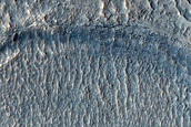 Channel and Crater South of Reull Vallis