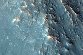Tarata Crater Exposed Bedrock