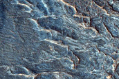 Sinuous Ridges near Juventae Chasma