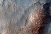 Massif with Channel on Edge of Cydonia Labyrinthus