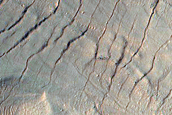 Monitor Steep Slopes of Asimov Crater