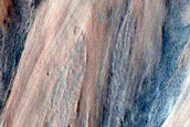 Slope Features in Ius Chasma