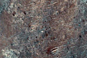 Junction between Fans and Deposits High on Plateau