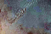 Central Peak of Two Impact Craters