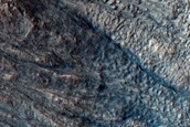 Gullies Faults and Mantling on North Wall of Dao Vallis