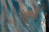 Monitor Slopes on Ridge in Coprates Chasma