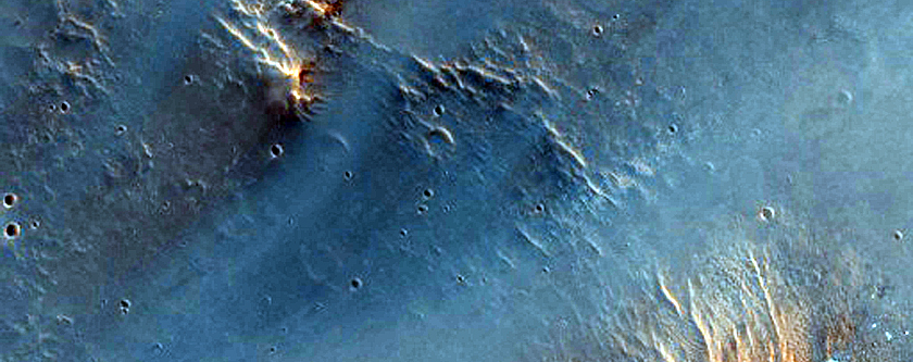 Possible Hydrated Minerals in Tyrrhena Terra Crater