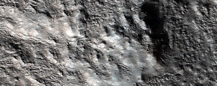 Well-Preserved Crater on Alba Mons