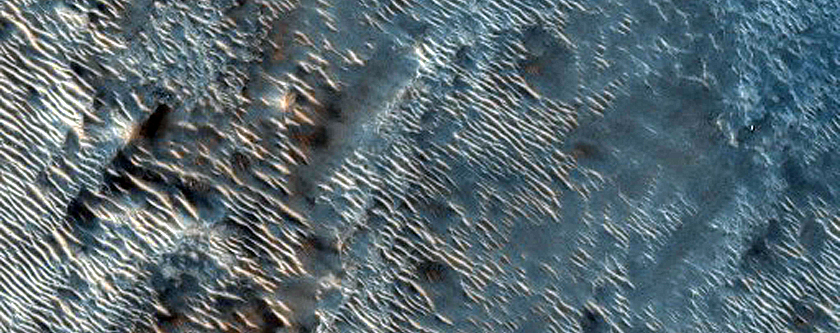 Dunes near End of Harmakhis Vallis
