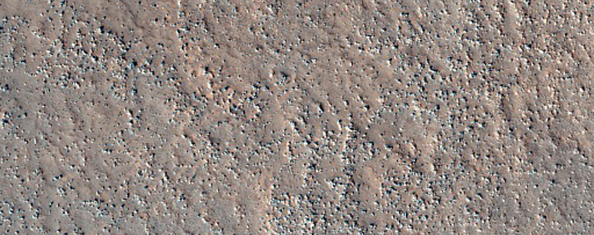 Layered Feature in Crater in Protonilus Mensae
