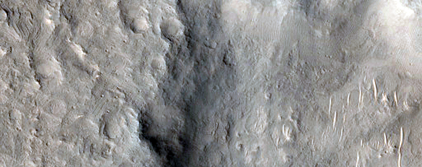 Rim of Du Martheray Crater