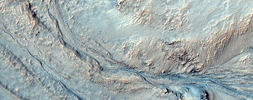 Slope Features in Palikir Crater