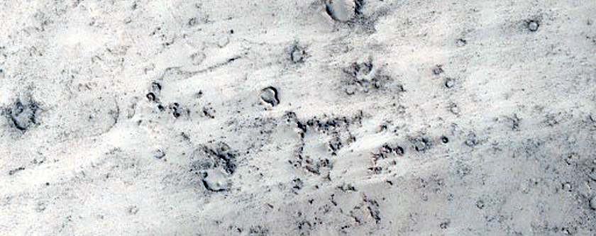 Channels on Lava Flow Surface in Tartarus Montes