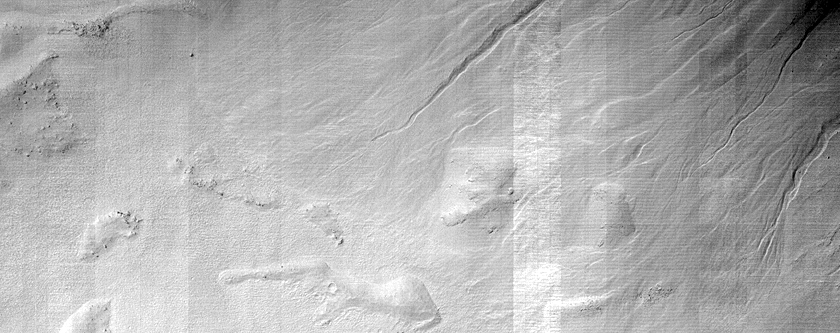 Gullies from Layers in Asimov Crater in MOC Image R1600339