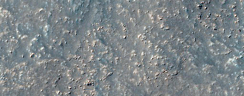 Crater Ejecta in Aonia Terra