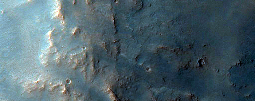 Valleys in Crater Northeast of Argyre Region
