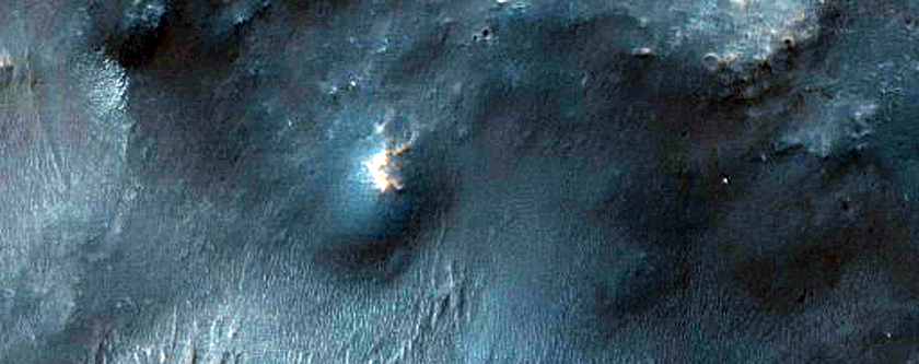Valleys in Crater South of Miyamoto Crater