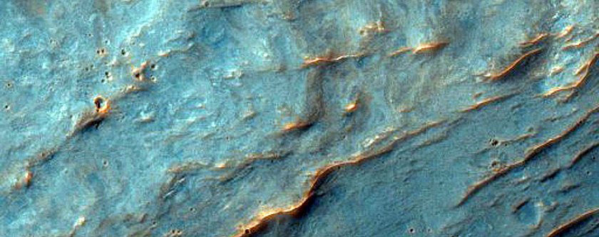 Layers near Huygens Crater