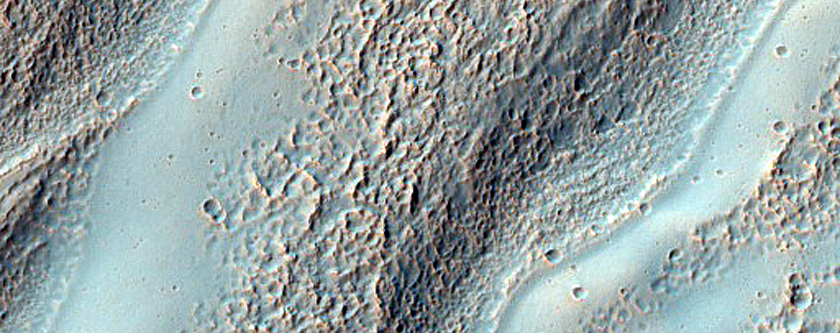 Gullies on Crater Wall in Terra Cimmeria
