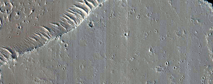 Vent and Channel East of Olympus Mons