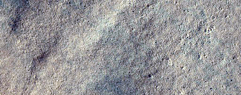 Layers in Crater Deposit North of Spallanzani Crater