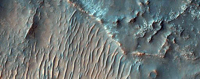 Crater Ejecta Edge