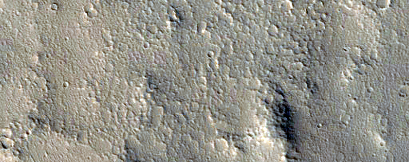 Crater near Uranius Mons