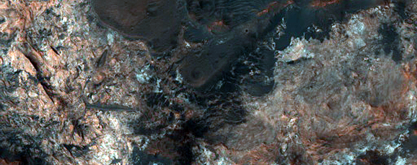 Light-Toned Material in Mawrth Vallis