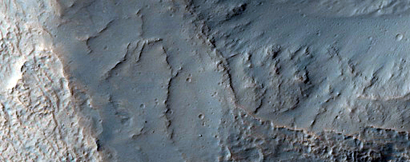 Gullies in Crater in Hellas Montes