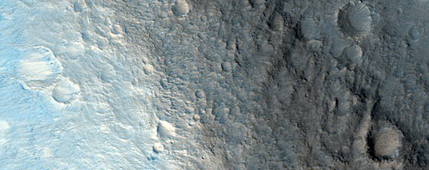 Streamlined Feature West of Ares Vallis