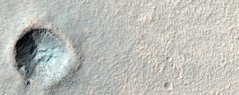 Small Southern Mid-Latitude Crater