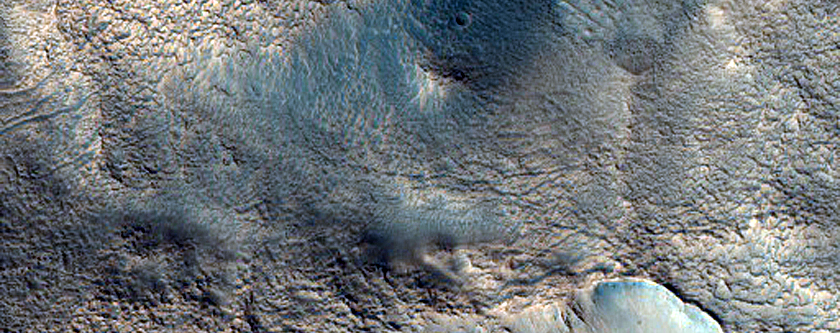 Layers in Crater Wall North of Arabia Region