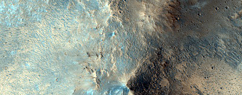 Central Peak of Impact Crater