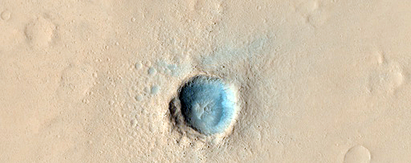 Very Fresh Small Impact Crater