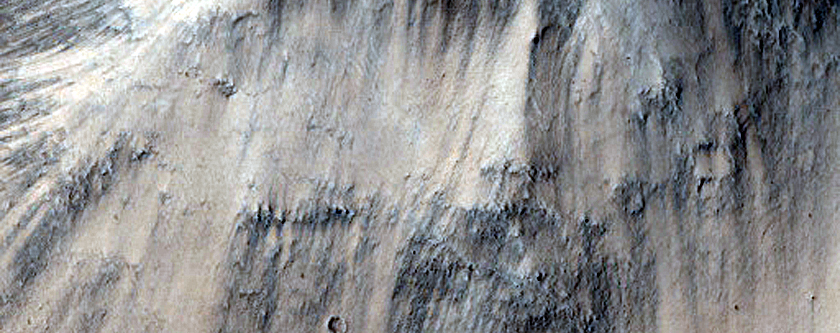 Central Uplift of Marth Crater