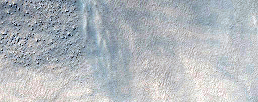 Gullies on Crater Wall 
