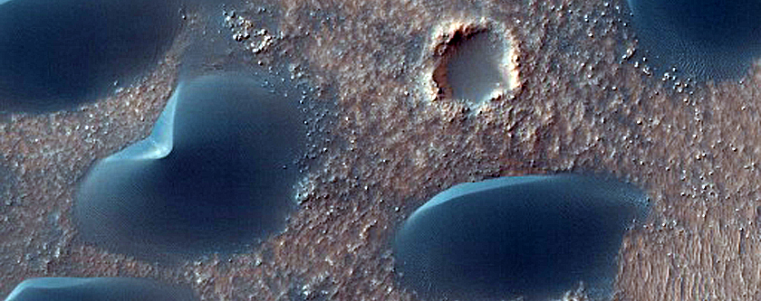 West Hellas Planitia Extra-Crater Dune Field