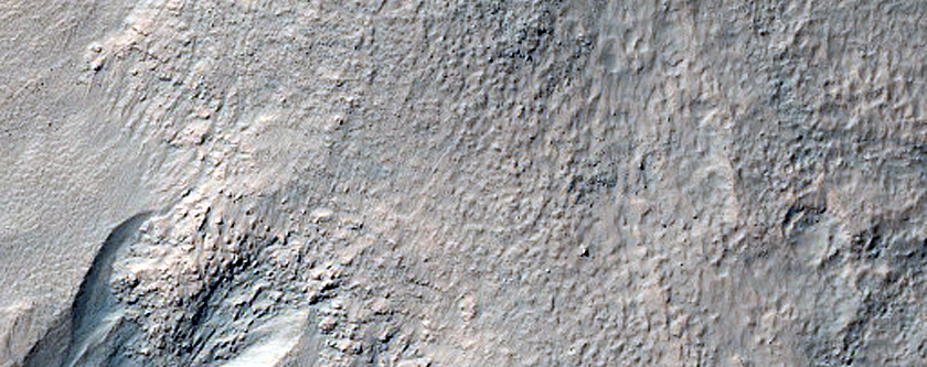 Gullies Above Fresh-Looking Small Impact Crater