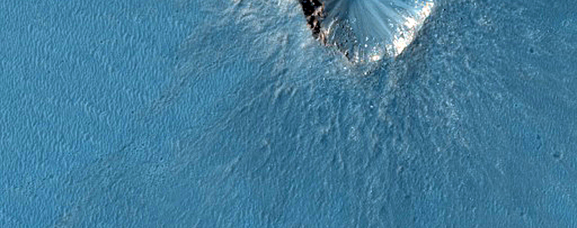 Crater on Meridiani Planum