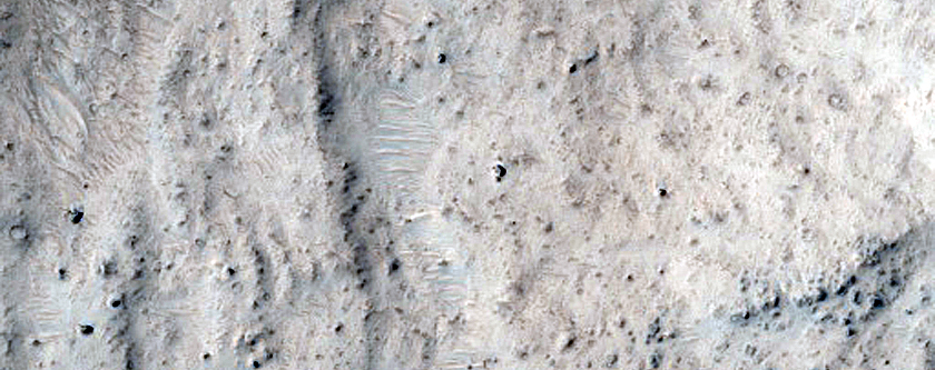 Ejecta of Well-Preserved Impact Crater