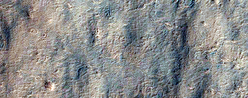 Possible Channels on Flat Area Next to Eos Chasma