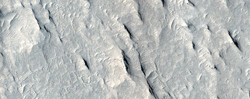 Ridges in Aeolis Planum