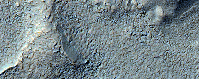 Large Valley Coming From Crater East of Warrego Valles