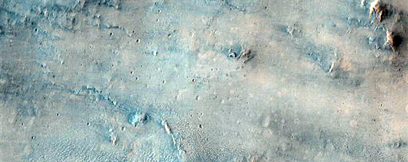 Crater Ejecta in Tyrrhena Terra