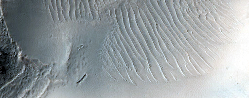 Crater Eroded by Channels in Terra Sirenum