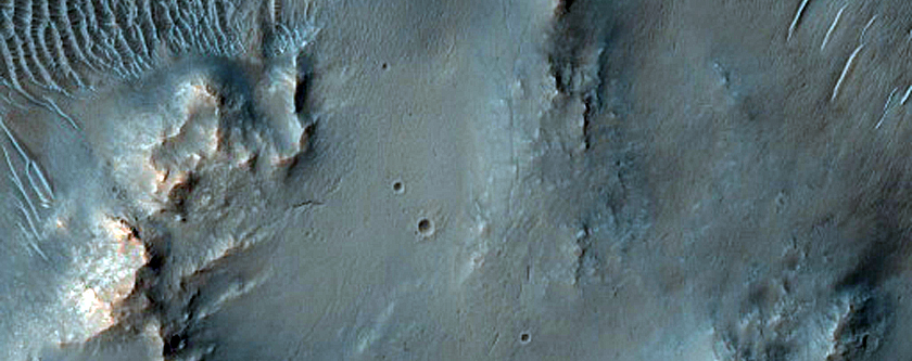 Central Features in Large Impact Crater